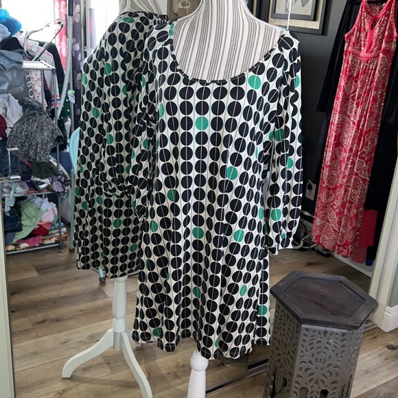 Max Sport, retro 60’s dress, cozy stretchy material, SLIMMING - Picture 3 of 10